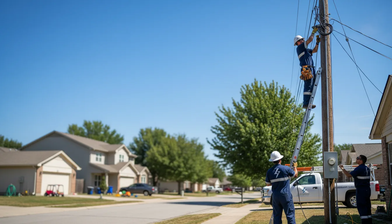 Residential electrician providing installation services in Fernwood, MS